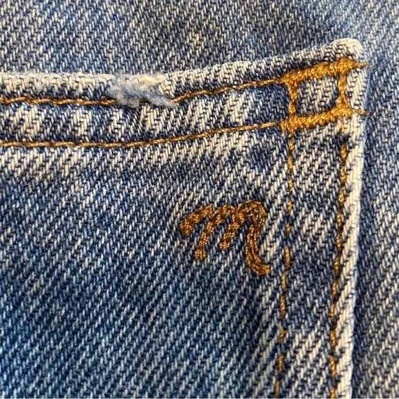 Madewell Mid-Rise Button Fly Relaxed Denim Jean Shorts Homecrest Wash Size 26 - Picture 11 of 14